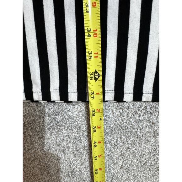 Vintage Y2K Maxi Skirt Small Asymmetrical Striped Goth Alt Girl Indie Sleaze - Picture 4 of 6